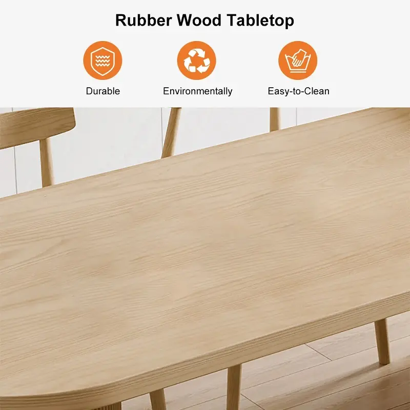 طاولة طعام خشب مودرن