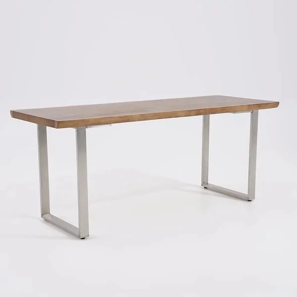 طاولة طعام خشب بتصميم ريفي 