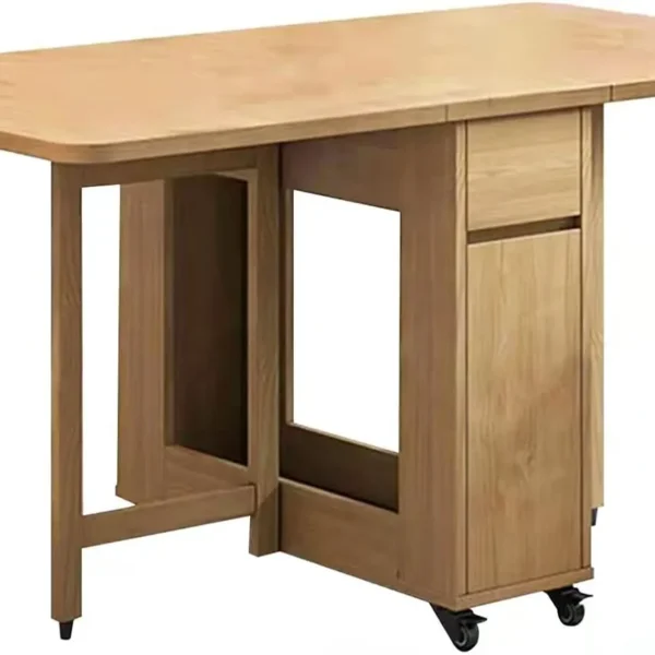 طاولة طعام قابلة للطي بتصميم عصري مع كراسي