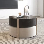 طاولة قهوة مستديرة مع مقاعد