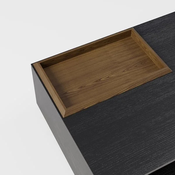 طاولة قهوة مستطيلة من الخشب مميزة