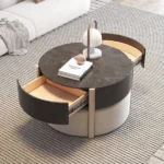 طاولة قهوة مستديرة مع مقاعد