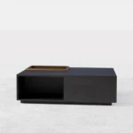 طاولة قهوة مستطيلة من الخشب مميزة