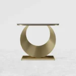 طاولة كونسول بقاعدة على شكل هلال