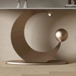 طاولة كونسول مودرن مع سطح من الرخام الفاخر