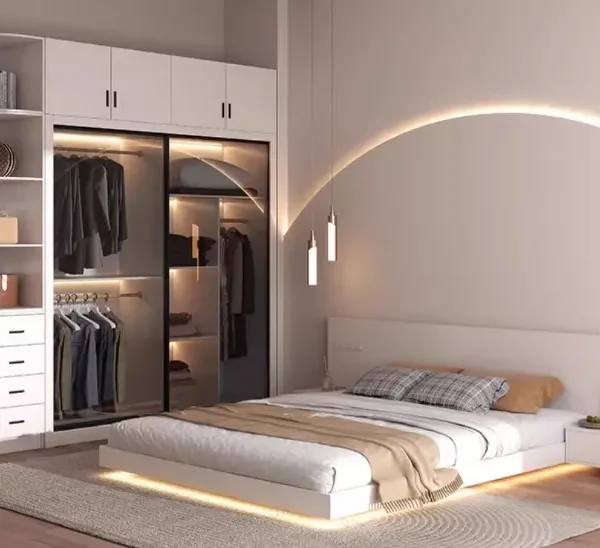 غرف نوم ابيض​