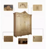 غرفة نوم كلاسيك بطابع ملكي - Image 7