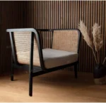 كرسي مفرد من الروطان بتصميم ريفي - Image 7