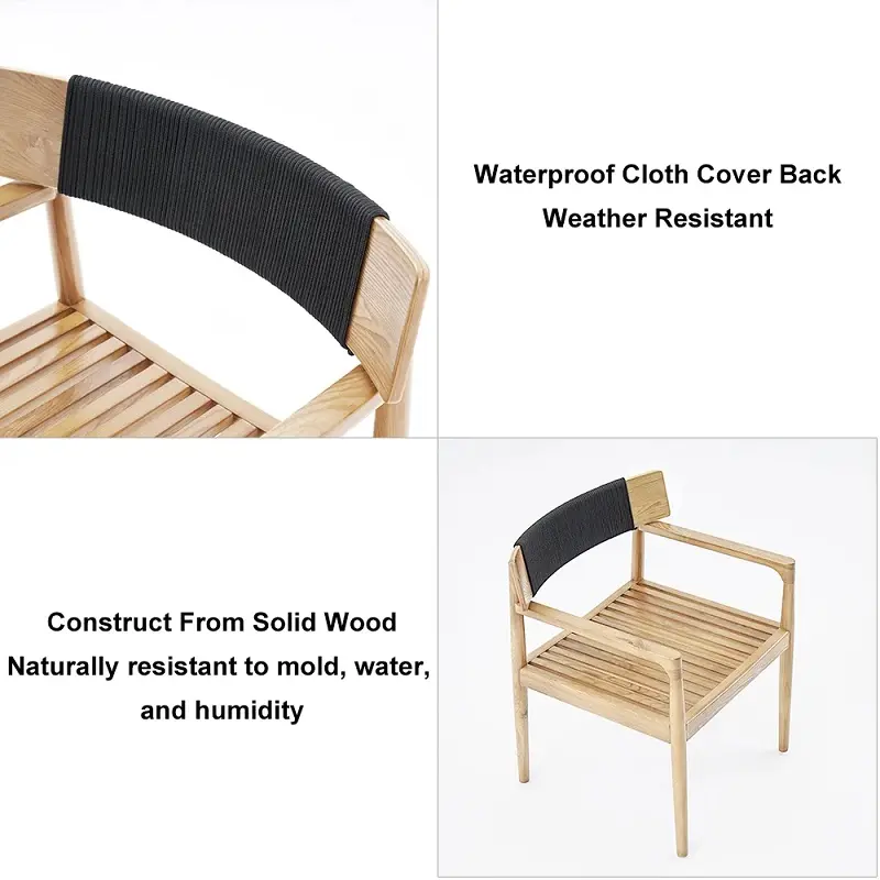 كرسي طاولة طعام للجلسة الخارجية