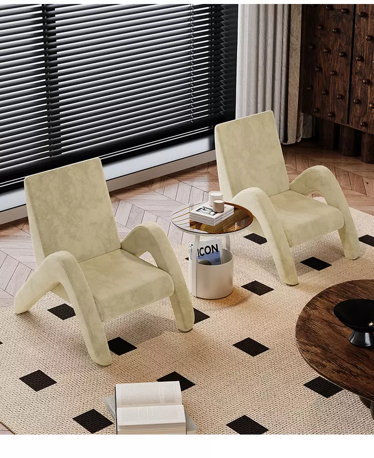 Single chair (8) كرسي مفرد مميز لغرفة المعيشة - Image 1