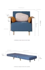 ⁦كنب سرير مع مسند ذراعين⁩ - الصورة ⁦12⁩