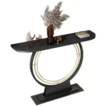 كونسول رخام مع قاعدة بشكل دائري