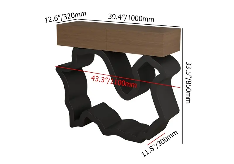 طاولة كونسول مودرن مع أدراج