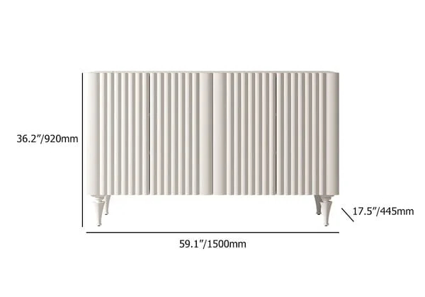 بوفيه جانبي عصري مع ابواب منقوشة