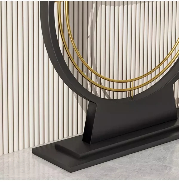 كونسول رخام مع قاعدة بشكل دائري