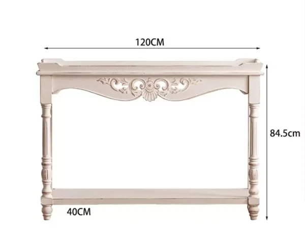 كونسول خشب بتصميم ريفي لغرفة المعيشة