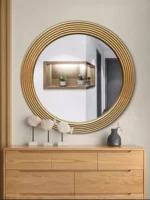 ⁦مرايا جدارية دائرية بتصميم بسيط⁩ - الصورة ⁦5⁩