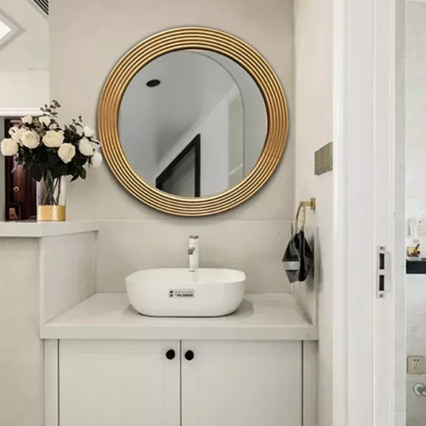 مرايا جدارية دائرية بتصميم بسيط