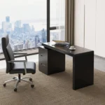 طاولة مكتب مع خزانة جانبية