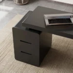 طاولة مكتب مع خزانة جانبية