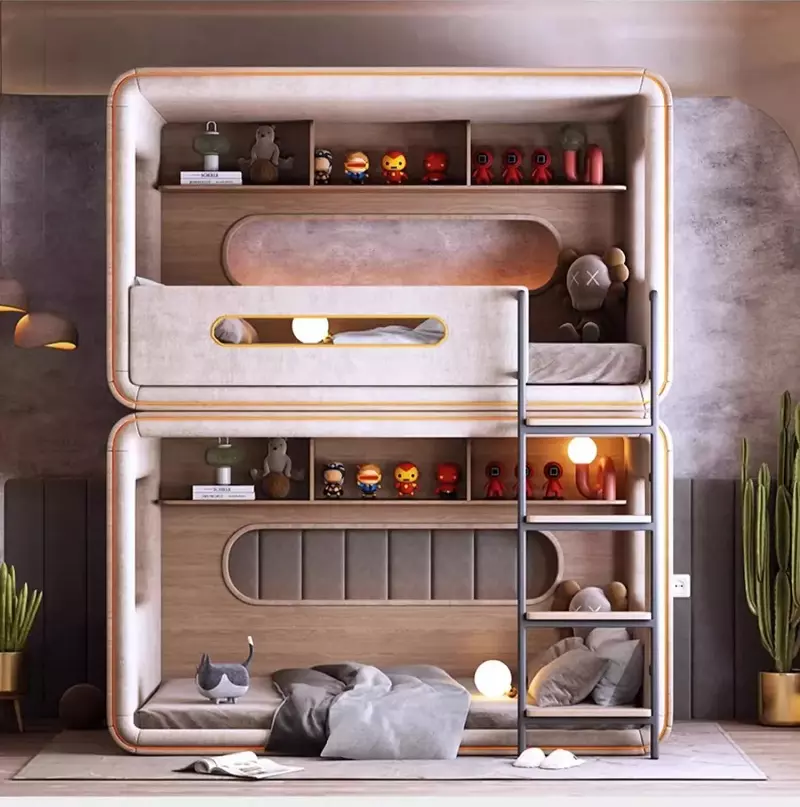 سرير-اطفال (6) سرير نوم اطفال بدورين فاخر - الصورة 1