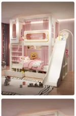 سرير نوم بدورين للفتيات بتصميم مميز - Image 12