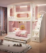 سرير نوم بدورين للفتيات بتصميم مميز - Image 9