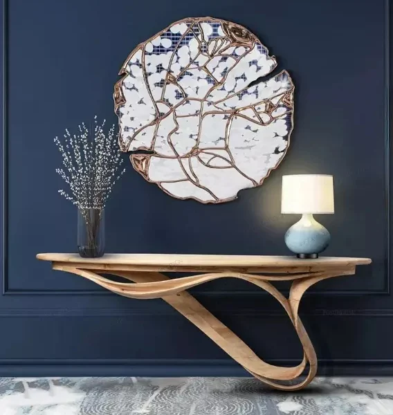 كونسول خشب بتصميم مميز