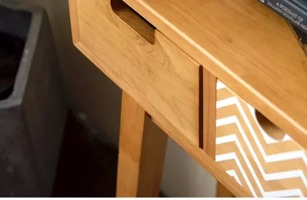 طاولة كونسول مع خزانة جانبية بتصميم ريفي