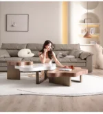 ⁦طقم طاولات قهوة بتصميم متداخل⁩ - الصورة ⁦4⁩