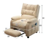 ⁦كرسي استرخاء مع مسند للقدم لاكثر راحة⁩ - الصورة ⁦3⁩