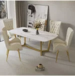 ⁦كرسي طاولة طعام بتصميم مودرن⁩ - الصورة ⁦7⁩