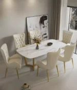 ⁦كرسي طاولة طعام بتصميم مودرن⁩ - الصورة ⁦3⁩