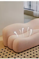 ⁦كنب صاله مودرن بتصميم مموج⁩ - الصورة ⁦7⁩