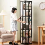 ارفف تخزين مربعة متراكبة قابلة للدوران