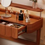 ⁦طاولة تسريحة لغرفة نوم بتصميم ريفي⁩ - الصورة ⁦2⁩