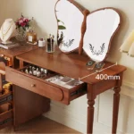 طاولة تسريحة مع مرأة على شكل فراشة - Image 3