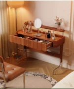 ⁦طاولة تسريحة لغرفة نوم بتصميم ريفي⁩ - الصورة ⁦6⁩