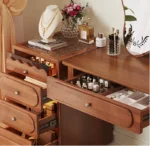 طاولة تسريحة مع مرأة على شكل فراشة - Image 4