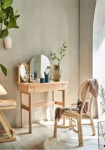 طاولة تسريحة لغرفة النوم بتصميم ريفي - Image 3