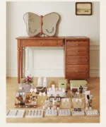 طاولة تسريحة مع مرأة على شكل فراشة - Image 6