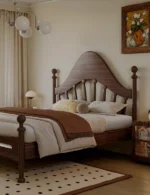 ⁦سرير نوم بتصميم ريفي⁩ - الصورة ⁦8⁩