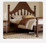 ⁦سرير نوم بتصميم ريفي⁩ - الصورة ⁦5⁩