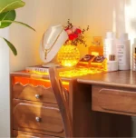 طاولة تسريحة مع مرأة على شكل فراشة - Image 7