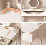 طاولة تسريحة مموجة لغرفة النوم - Image 9