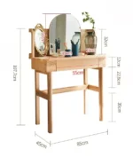 طاولة تسريحة لغرفة النوم بتصميم ريفي - Image 14