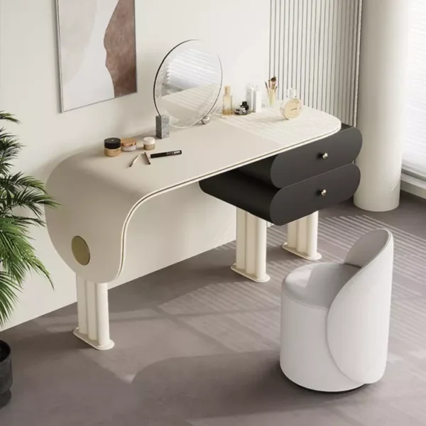 طاولة تسريحة بتصميم منظم و بسيط