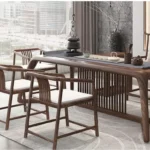 ⁦طاولة طعام خشب بتصميم اسكندافي⁩ - الصورة ⁦3⁩