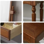 طاولة تسريحة مع مقعد بتصميم كلاسيك - Image 5