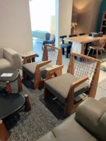 ⁦كرسي مفرد ريفي لغرفة المعيشة⁩ - الصورة ⁦4⁩